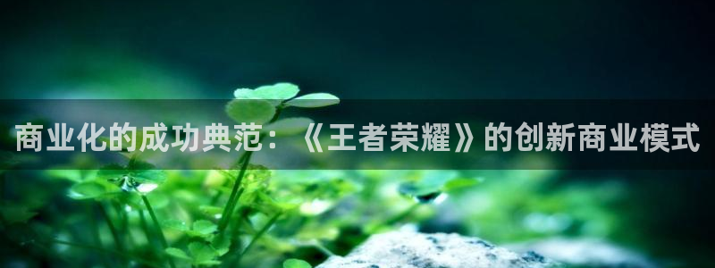 bbin视讯官网注册方法是什么：商业化的成功典范：《王者荣耀》的创新商业模式